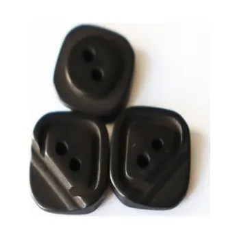 Knoflík Knoflík černý 277/24 - Černá, 14 mm