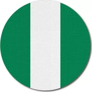 Vlajka Pelisport Nigerijská vlajka kulatá ø 45 mm