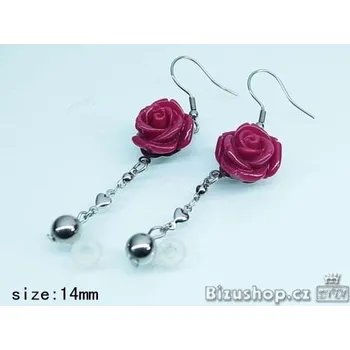 Náušnice Náušnice z chirurgické oceli Růže 17478