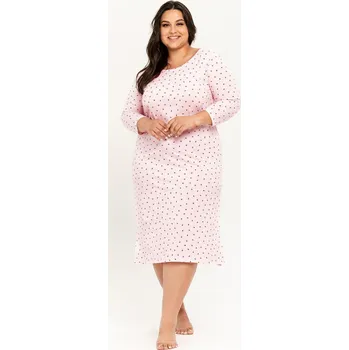 Dámská noční košile Taro Angie 3259 3/4 2XL-3XL Z24/25 dámské tričko Růžová XXL