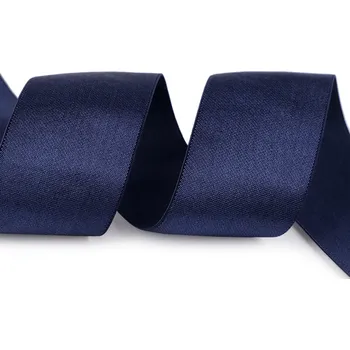 Saténová pruženka šíře 40 mm, barva 7 modrá tmavá