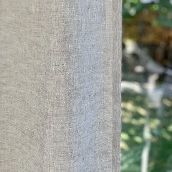 Závěs BYTEMA Hotový závěs lněný LINE 245 x 140 cm