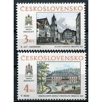 Poštovní známka Českosloveská pošta (1988) č. 2868 - 2869 ** - Československo - Bratislavské motivy 1988