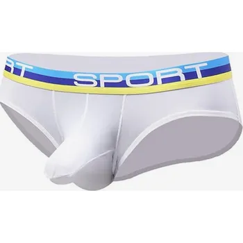 Pánské spodní prádlo PIYAX Pánské slipy Elephant Nose bílé XL + Doprava zdarma