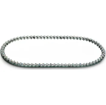 Dekorativní tác na svíčky MARGOT IV oválný zrcadlo