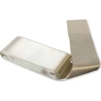 Stuha Stuha satén oboulící 66mm SMETANOVÁ 14566 - Smetanová, 66mm