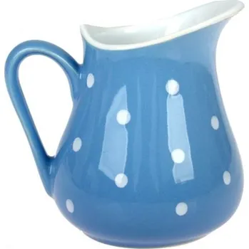 Keramický džbán - sv.modrá s puntíky, 500ml