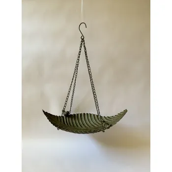 Pro ptáka LIST - KOVOVÉ ZÁVĚSNÉ PÍTKO S PTÁČKY