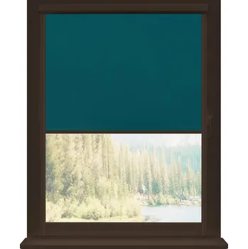 Roleta Dekodum Termoizolační roleta v hnědé kazetě, barva látky Marine Silver Šířka (cm): 35, Výška (cm): Standardní (do 150 cm), Strana mechanismu: Levá