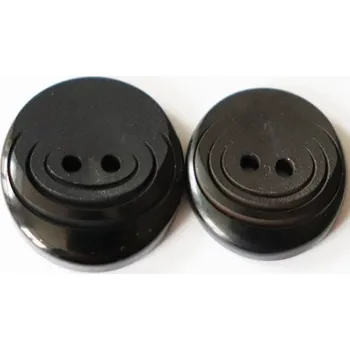 Knoflík knoflik černý 122/32 - Černá, 20mm