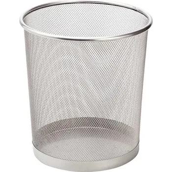 Odpadkový koš JUNIOR PAPÍR Koš odpadkový drátěný 7.8 l - stříbrný