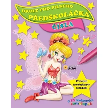 Úkoly pro pilného předškoláčka Čísla - A 25 obrázkových samolepek autora nie ma na liście