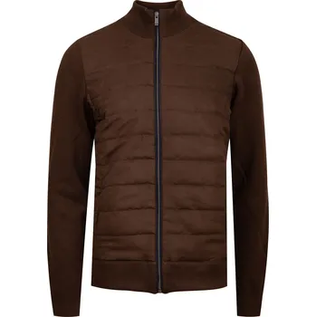 FERATT Pánská prošívaná bunda MASSIMO II. tmavě hnědá Velikost: 58