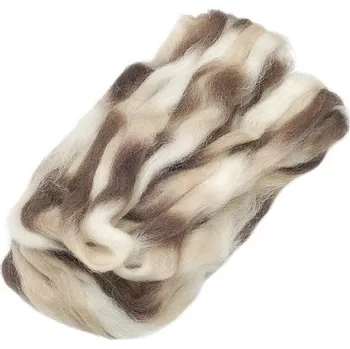 Výtvarná sada Ovčí rouno 25g hnědé