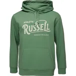 Pánská mikina Russell Athletic PAULIE XL Zelená, Světle zelená