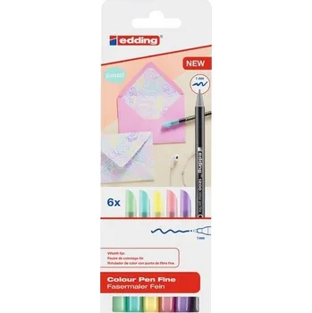 Pastelka Edding 1200 Fixy - sada 6 ks, pastel