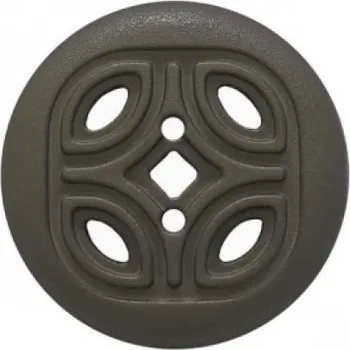 Knoflík knoflík 344814 hnědý - Hnědá, 20 mm