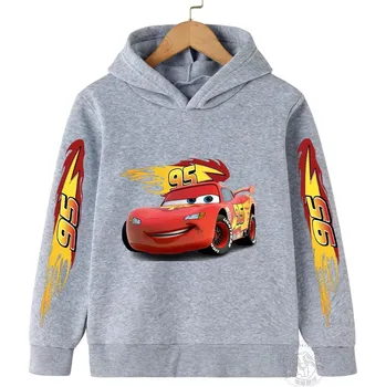 Chlapecký svetr Dětská mikina CARS Lightning McQueen (mix barev) potisk 1 Barva: Šedá, Velikost: 100