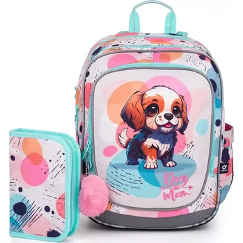Školní batoh Lehký batoh s pejskem Topgal ENDY 24049 SET SMALL
