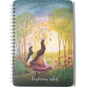 Blok Kroužkový blok A5 Rozdávám radost - čistý 50 listů