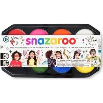 Výtvarná sada Snazaroo Sada barev na obličej 8 x 18 ml