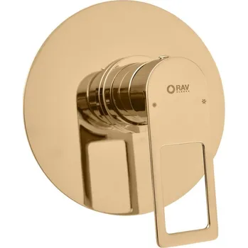 Vodovodní baterie Nil Vodovodní baterie sprchová vestavěná, zlatá lesklá NL283LZ