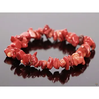 Náramek Magieprirody.cz Náramek sekaný - Korál - tromlovaný #399 z přírodních kamenů