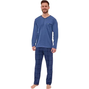Pánské pyžamo CORNETTE 122/261 CLARK tmavě modrá S 0