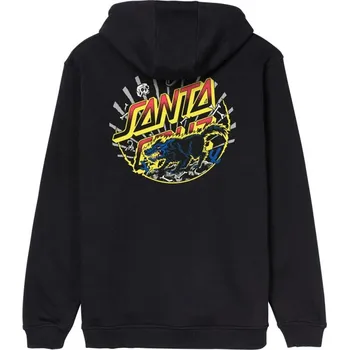 Pánské oblečení SANTA CRUZ mikina - Kendall Wolf Dot Black (BLACK)