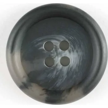 Knoflík Knoflík pánský tm.šedý melír 260915 - Šedá, 15mm