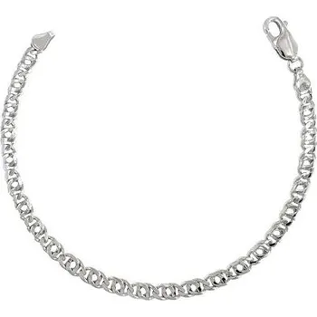 Náramek Stříbrný náramek tiger eye concaved délka náramku 19cm