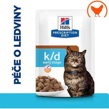Krmivo pro kočku Hill’s Prescription Diet k/d Early Stage Péče o ledviny pro kočky 12 x 85 g