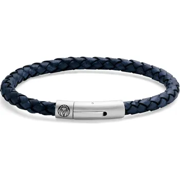 Náramek Modrý kožený náramek Bolo - Lucleon