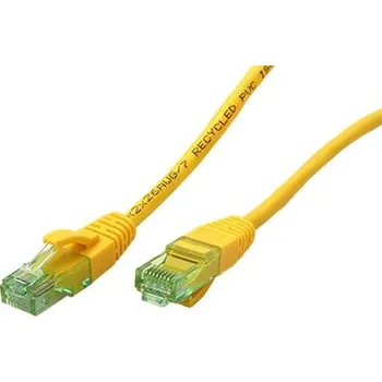 Síťový kabel ROLINE RM UTP patchkabel kat. 6A, 0,3m, žlutý - 21.45.3183