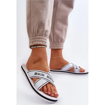 Dámské pantofle Dámské žabky na pěnové podrážce Big Star NN274A509 Barva: Bílá, Velikost: 41