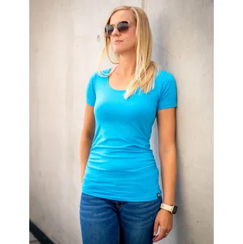 Dámské tričko Bobánek Dámské tričko UniFit krátký rukáv - Azurové - S