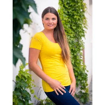 Dámské tričko Bobánek Dámské tričko UniFit krátký rukáv - Žluté - L