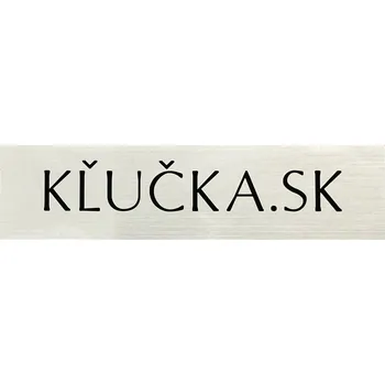 Domovní cedule Jmenovka / Chrom / U