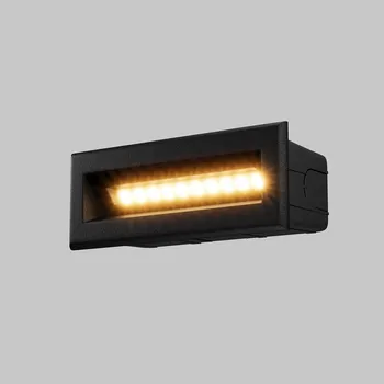Maytoni Moderní zapuštěné LED svítidlo BOSCA, 5W, d. 13,7 cm, 3000K, IP65 Barva: Černá