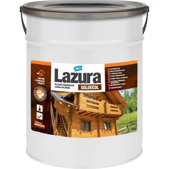 barva a nátěr na dřevo HET SOLDECOL Lazura syntetická olejová tenkovrstvá lazura na dřevo 5 l Bílá 10