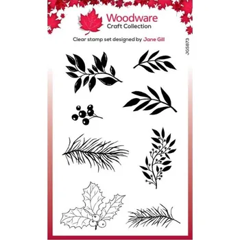 Dětské razítko Woodware Větvičky - silikonová gelová razítka (8ks)