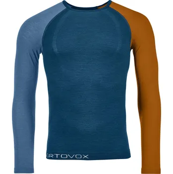 Pánské tričko ORTOVOX triko 120 Competition Light Long Sleeve Men's Petrol Blue XL