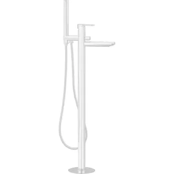 Vodovodní baterie Sapho SPY vanová baterie s připojením do podlahy, bílá mat