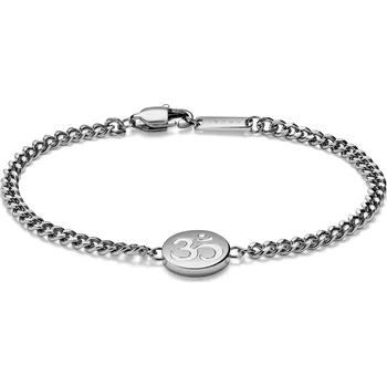 Náramek Unity | Náramek Óm z nerezové oceli stříbrné barvy - Arkai