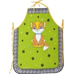 Zástěra dětská, Kočička, zelená