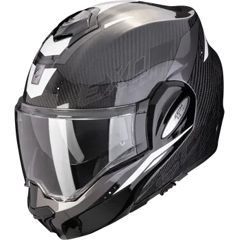 Helma na motorku Scorpion exo-tech evo carbon rover černo/bílá xs