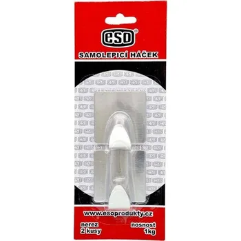 Věšák Věšák samolepící nerez "čtverec" 2ks