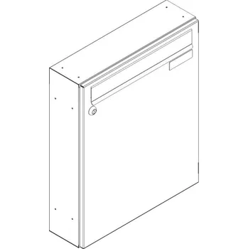 Poštovní schránka SJ 370/330 poštovní schránka jednostranná RAL RAL 8002 / Hňedá