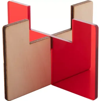 Svíčka Candix stojánek na svíčku - průhledná červená - AP718182-05T