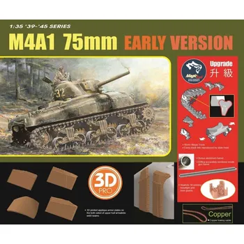 Plastikový model Dragon - M4A1 Early production, Model Kit tank 6701, 1/35